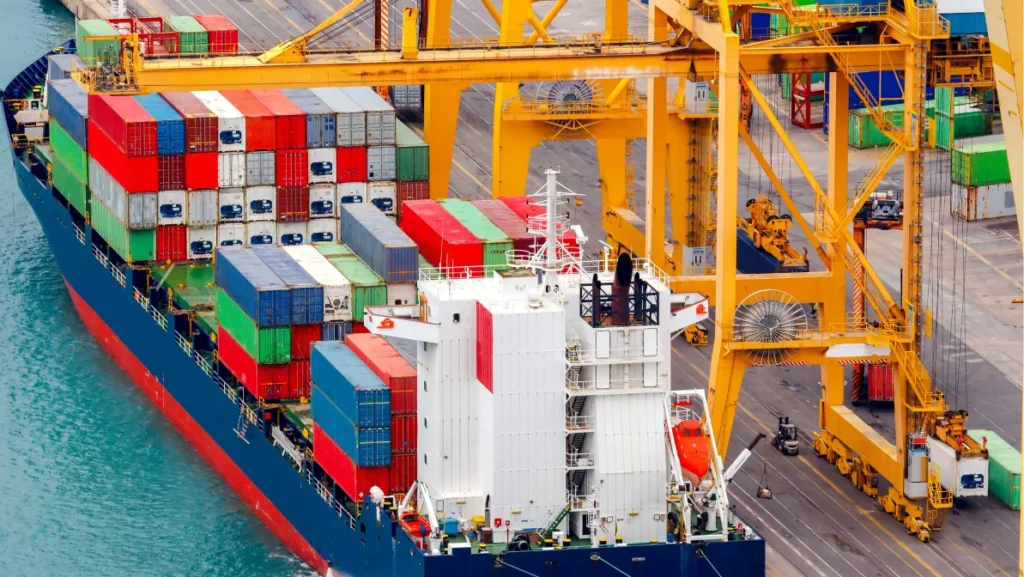 Barcelona. Cargo port.